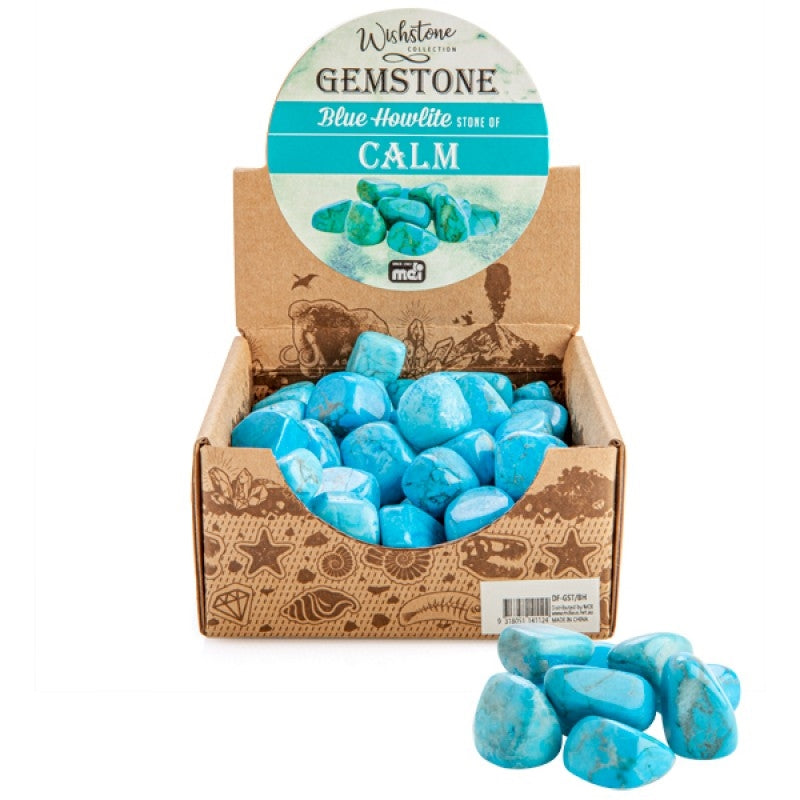 Gemstone Tumbled Blue Howlite (SENT AT RANDOM) - SuperSaverAU - view 1