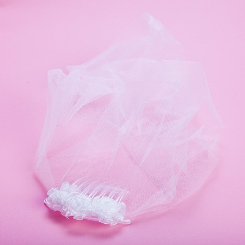 Hens Party Comb & Veil Essential Accessory for the Bride-to-Be