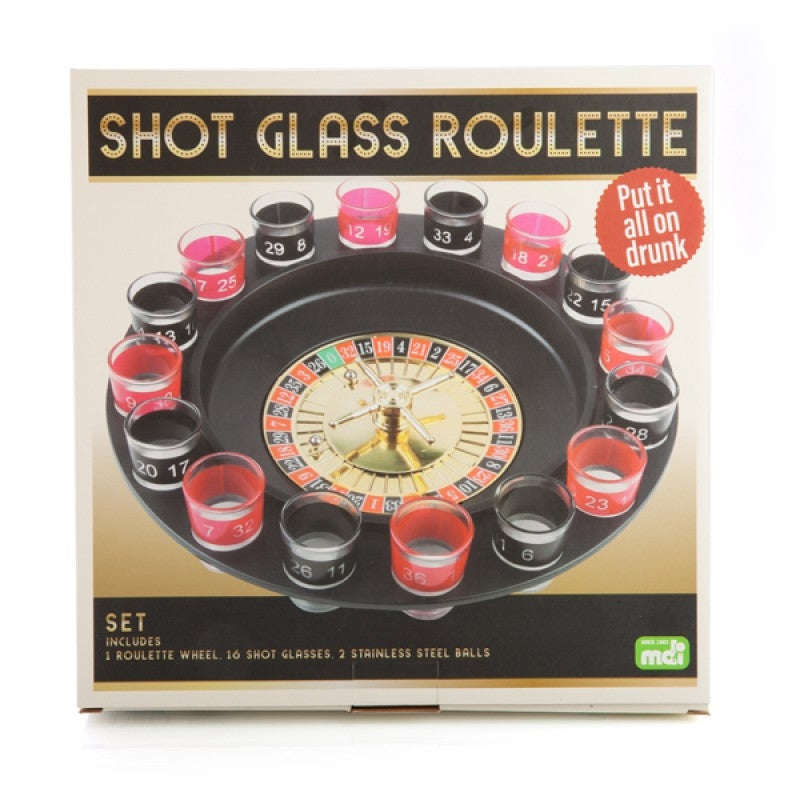 Shot Glass Roulette Drinking Game - Fun French Roulette with Alcoholic Shots