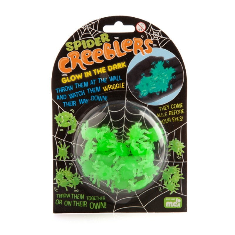Glow In The Dark Spider Creeblers - 20 Pack, Crawling Wall Stickers - SuperSaverAU - view 1