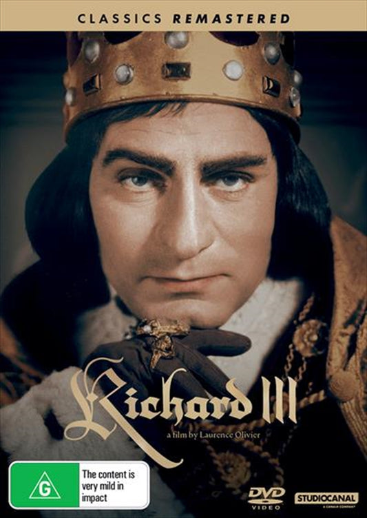 Richard III Classics Remastered DVD - Shakespeare's Tale of Deception & Murder
