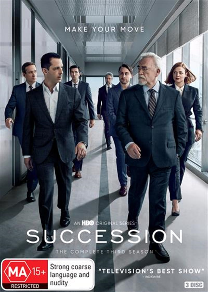 Succession - Season 3 DVD | Emmy-Nominated Drama on Power & Family Dynamics