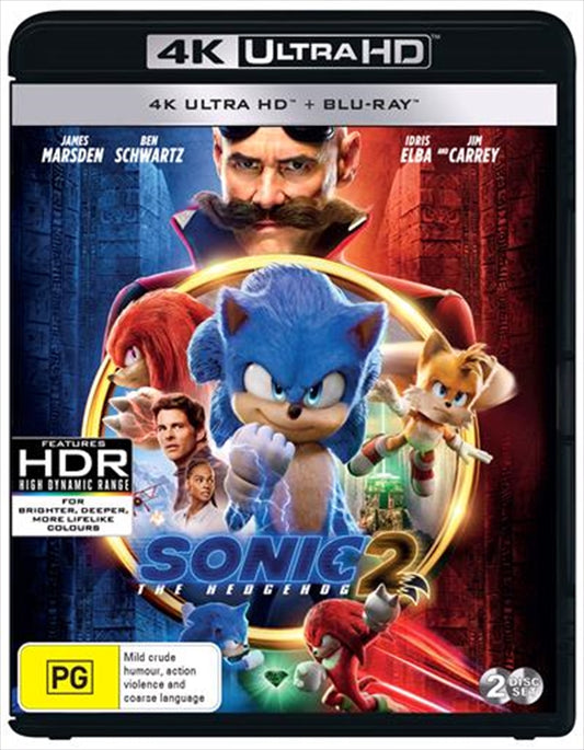 Sonic The Hedgehog 2 | Blu-ray + UHD - Adventure with Sonic, Tails & Knuckles