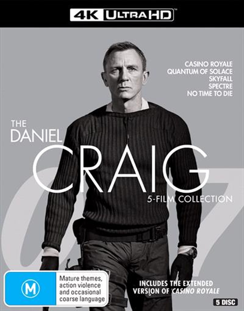 Daniel Craig | UHD - 5-Film Collection UHD - Casino Royale, Quantum of Solace, Skyfall, Spectre, No Time To Die