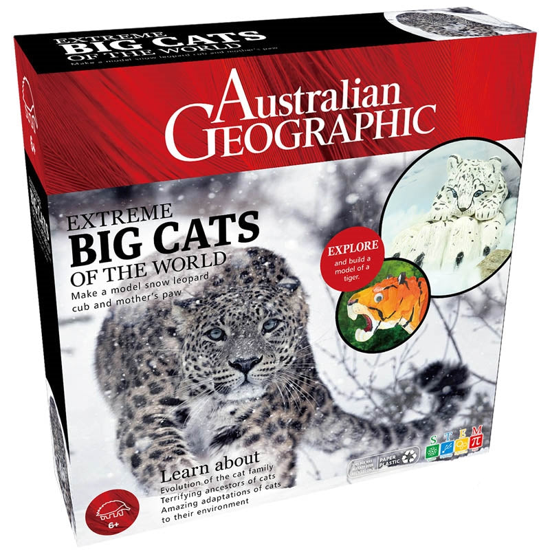 Australian Geographic Extreme Big Cats Diorama Kit, 10.5"x10.5"x2.56"