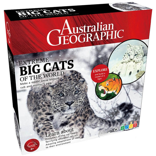 Australian Geographic Extreme Big Cats Diorama Kit, 10.5"x10.5"x2.56"