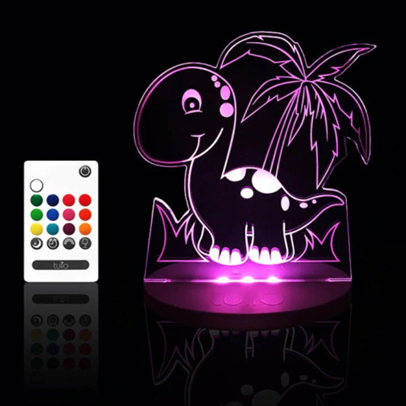 Tulio Dream Lights - Dino Lamp with Remote, 12 Colors, Sleep & Timer Settings - SuperSaverAU - view 1