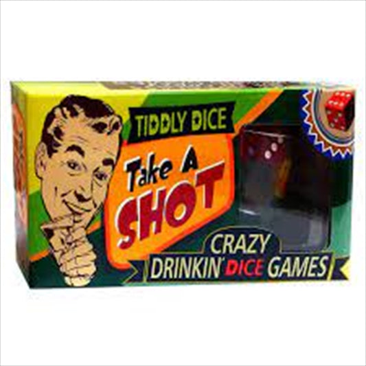 Take A Shot Drinking Dice Game - 10 Adult Drinking Games, Ages 18+