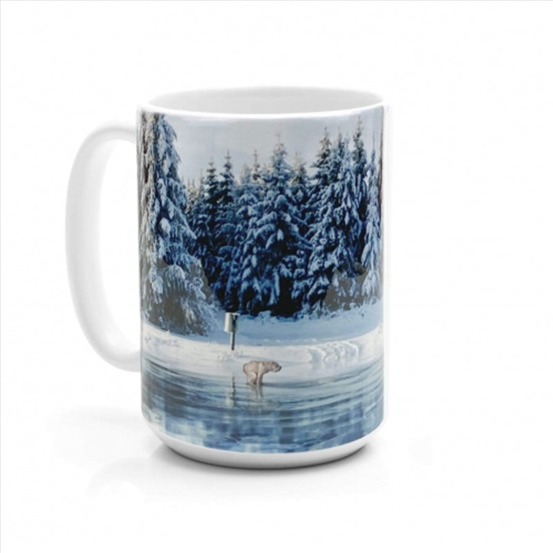 When Nature Calls Coffee Mug - 15oz Ceramic with Dog Landscape Design - SuperSaverAU - view 1