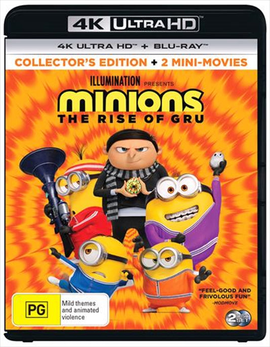 Minions - The Rise Of Gru | Blu-ray + UHD Collector's Edition + 2 Mini-Movies