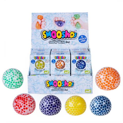 Gel Bead Snow Smooshos Ball - Squishy, Bouncy, Dual-Layered Texture, 1 Piece - SuperSaverAU - view 1