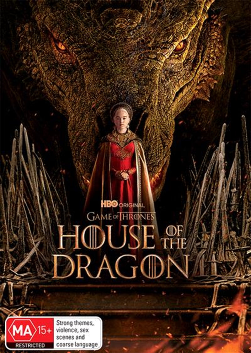 House Of The Dragon - Season 1 DVD - Epic Targaryen Story, 15 Dragons