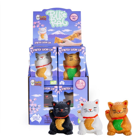 Premium Stretch Lucky Cat Stress Toy - Sent at Random