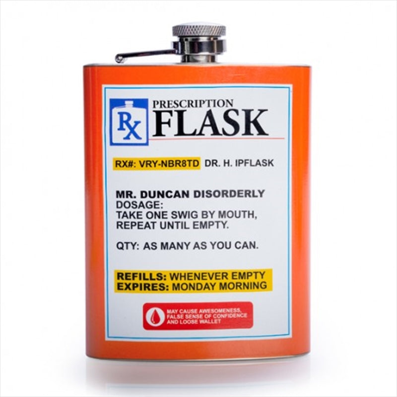 Prescription Metal Flask - 500ml, Durable Design, Ideal for Everyday Use - SuperSaverAU - view 1