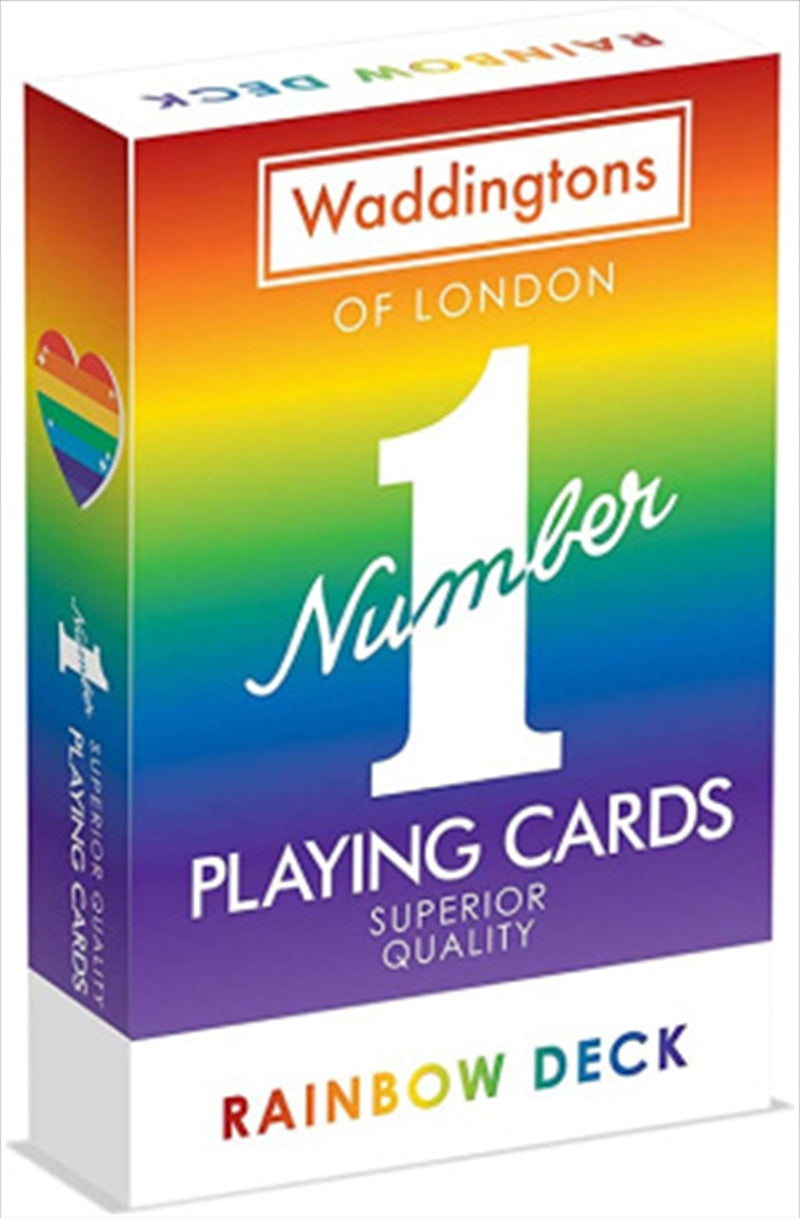 Wn1 Rainbow Edition Playing Cards - Vibrant Colors, Standard Size