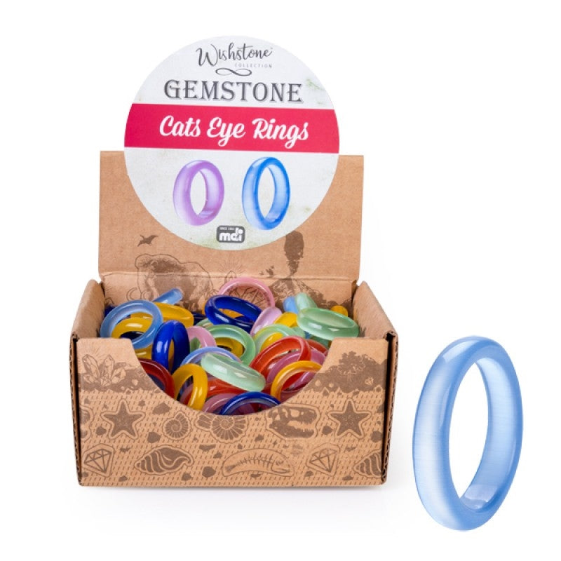 Gemstone Cat Eye Ring - Luminous Power & Protection - Small & Large Sizes (SENT AT RANDOM) - SuperSaverAU - view 1