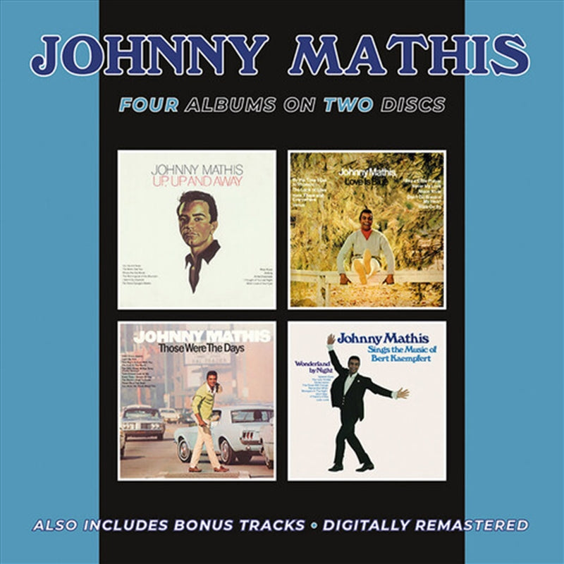 Johnny Mathis Cd Album - Up Up And Away / Love Is Blue, Easy Listening Music