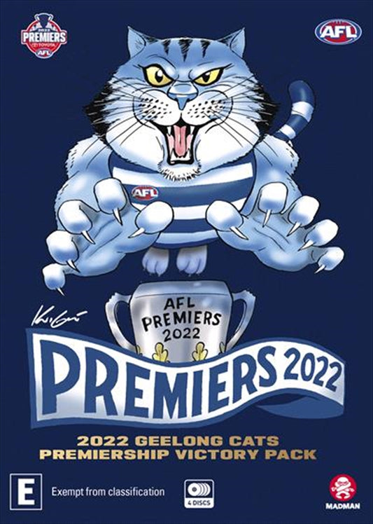 Geelong Cats 2022 Finals Collection 4-Disc Victory Pack DVD & Blu-Ray