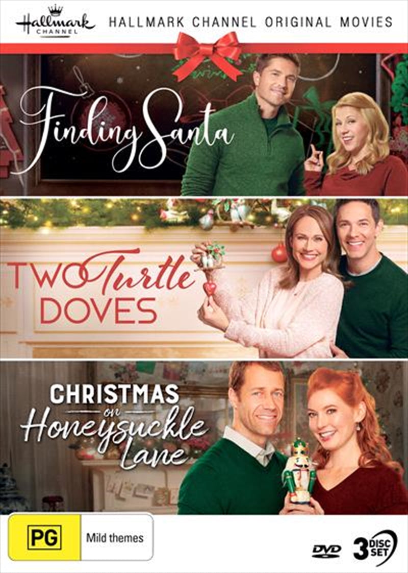 Hallmark Christmas Collection 2 DVD - Finding Santa, Two Turtle Doves, Christmas On Honeysuckle Lane