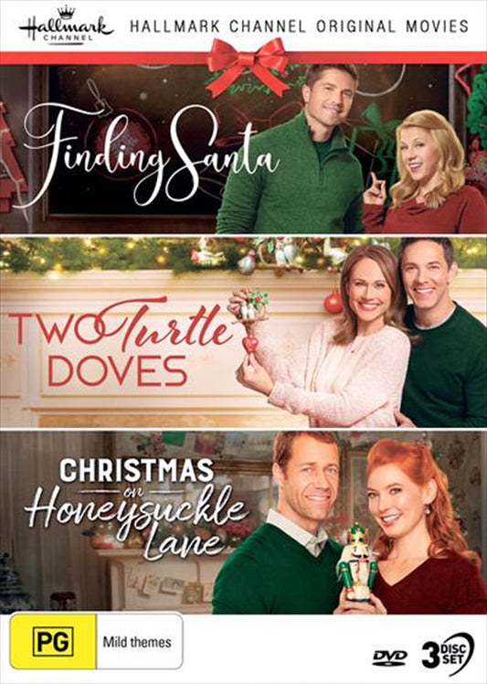 Hallmark Christmas Collection 2 DVD - Finding Santa, Two Turtle Doves, Christmas On Honeysuckle Lane