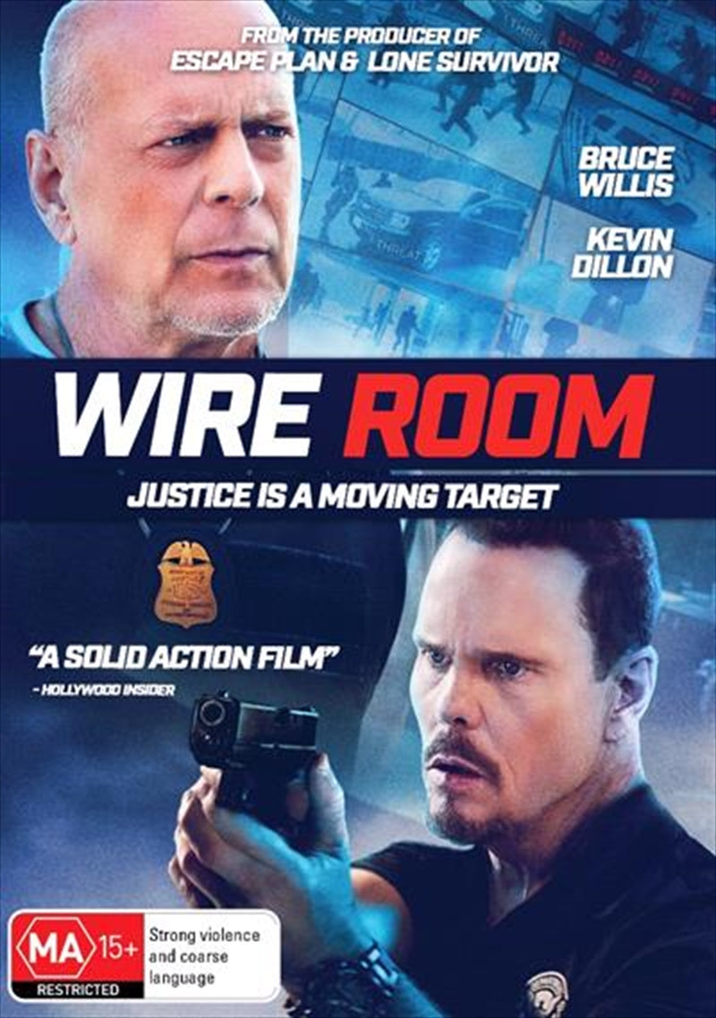 Wire Room DVD - Bruce Willis Action Thriller, Homeland Security Agent, 1 Disc