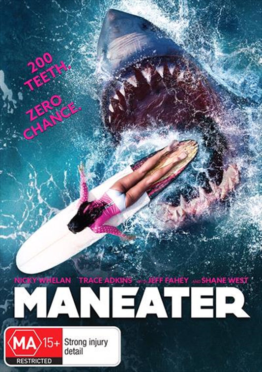 Maneater DVD - 200 Teeth, Great White Shark Horror Adventure