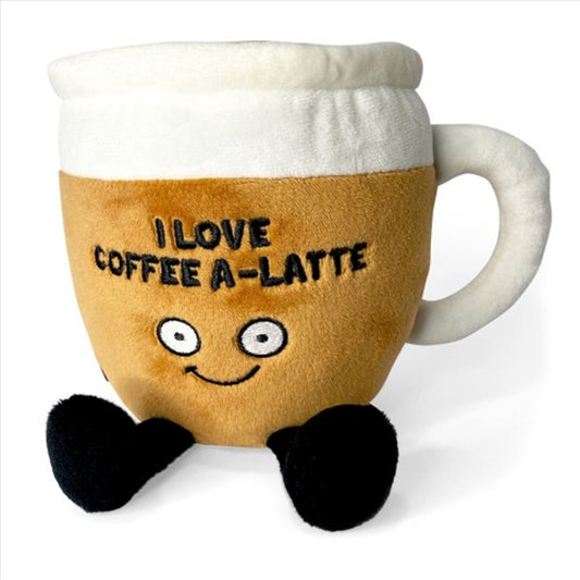 Punchkins Plush Coffee - I Love Coffee A-Latte