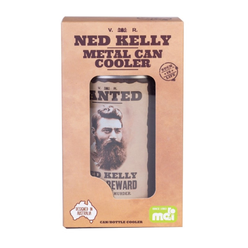 Ned Kelly Metal Can Cooler - Stylish Design, Perfect for Outdoor Use - SuperSaverAU - view 1