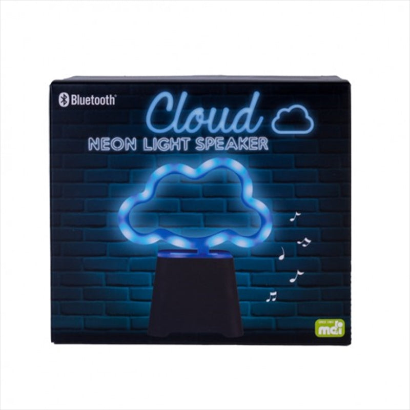 Cloud Neon Light Speaker - Portable Bluetooth Speaker with HD Sound and Rechargeable Battery