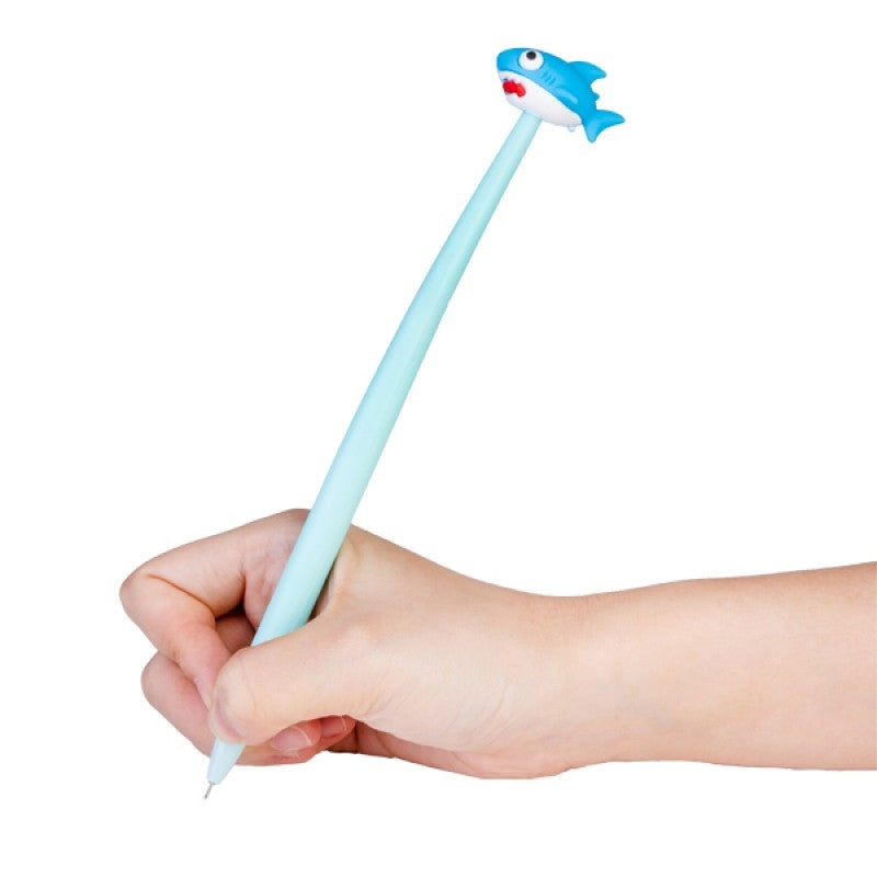 Fineline Wiggle Shark Gel Pen - Cute Design, Smooth Black Ink - SuperSaverAU - view 1