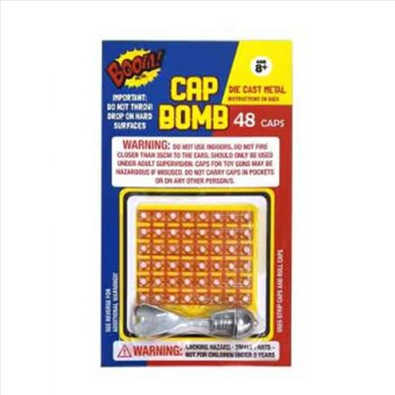Premium 8 Shot Metal Cap Bomb Toy with 48 Shots Die-Cast Novelty Toy