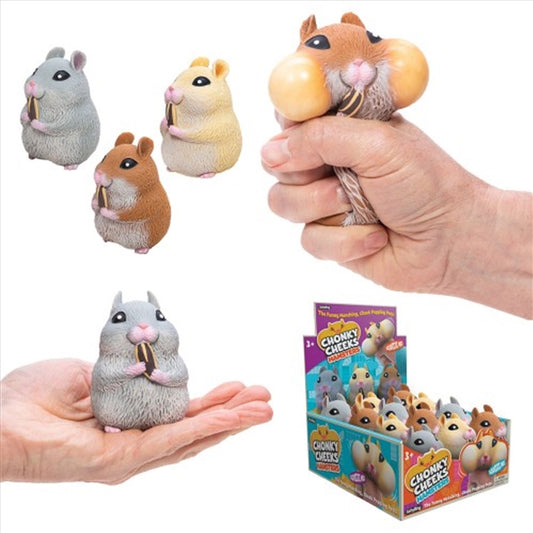 Chonky Cheeks Hamster Toy (Single Item Sent at Random)