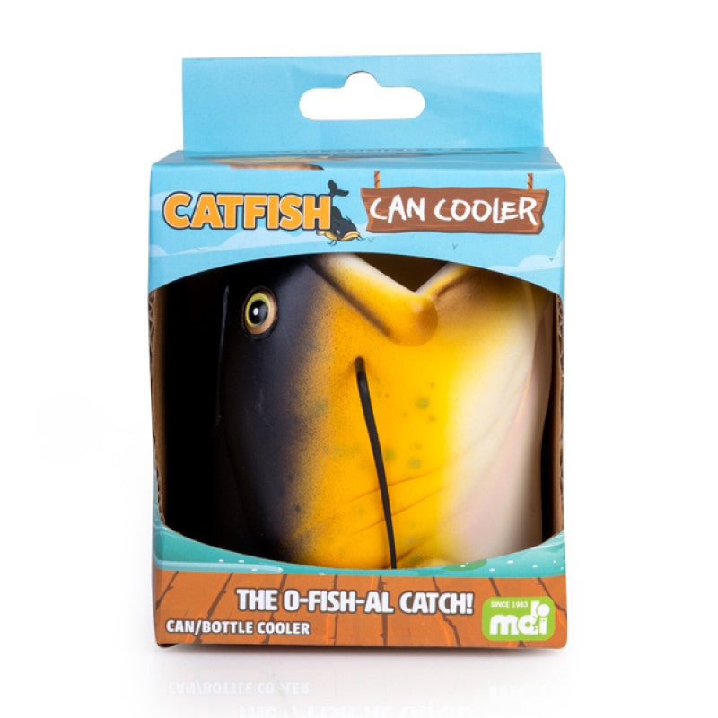 Fin-tastic Catfish Can Cooler - Insulating Vinyl, Realistic Design - SuperSaverAU - view 1