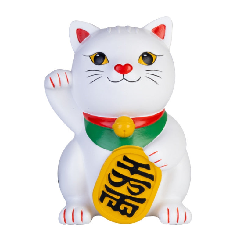 White Lucky Cat LED Table Lamp - Cute Ornament, Low Voltage, Safe for Children - SuperSaverAU - view 1