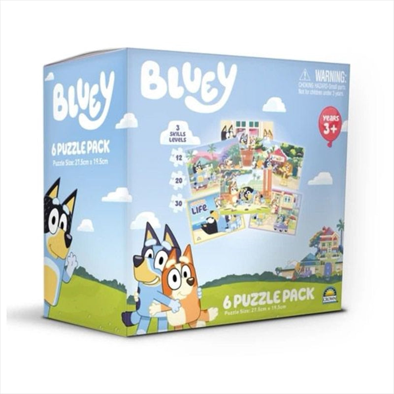 Bluey 6-in-1 Jigsaw Puzzle Pack - SuperSaverAU - view 1