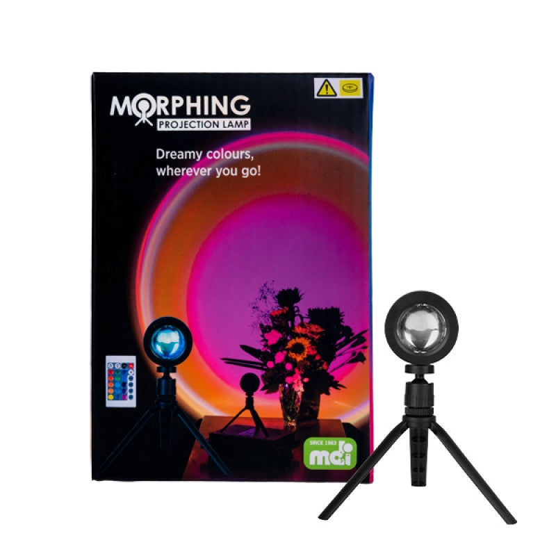 Morphing Projection Lamp 69x27x220mm - 16 Vibrant Hues for Stylish Spaces