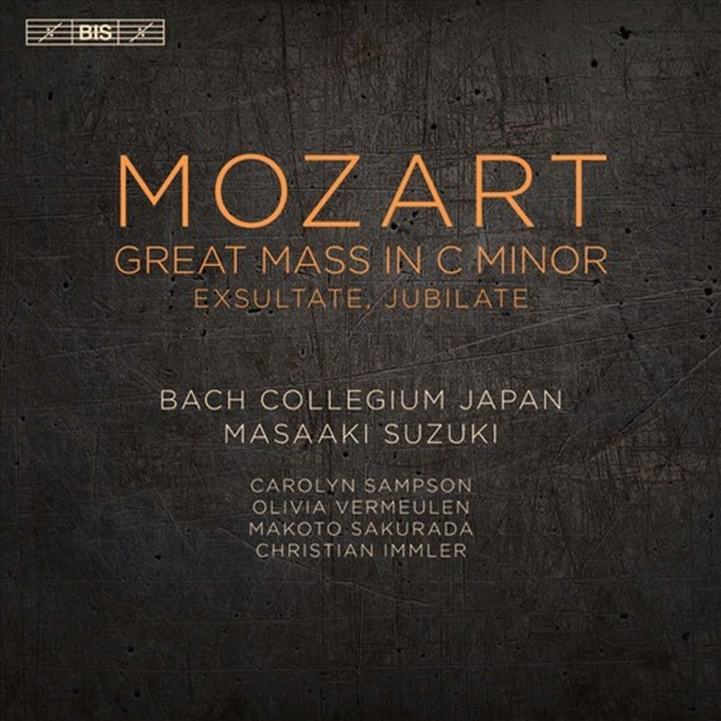 Mozart Great Mass In C Minor CD Album by Bach Collegium Japan