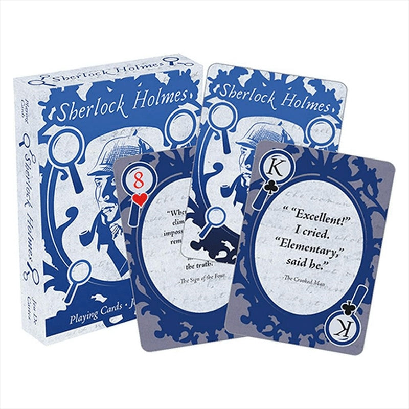Sherlock Holmes Quotes Playing Cards - 54 Cards, Ages 8+