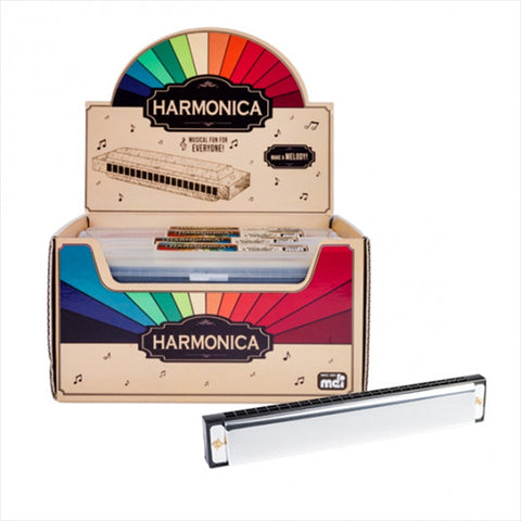 Premium Metal Play Harmonica Assorted Colours Portable Musical Instrument