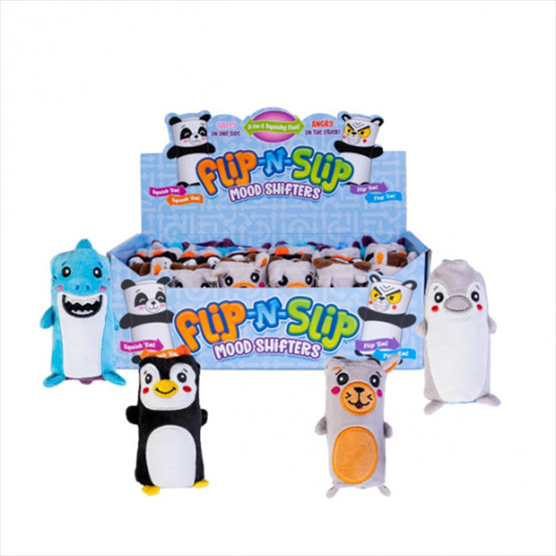 Reversible Plush Fidget Toy - Flip-N-Slip Sea Creatures (Random Design) - SuperSaverAU - view 1