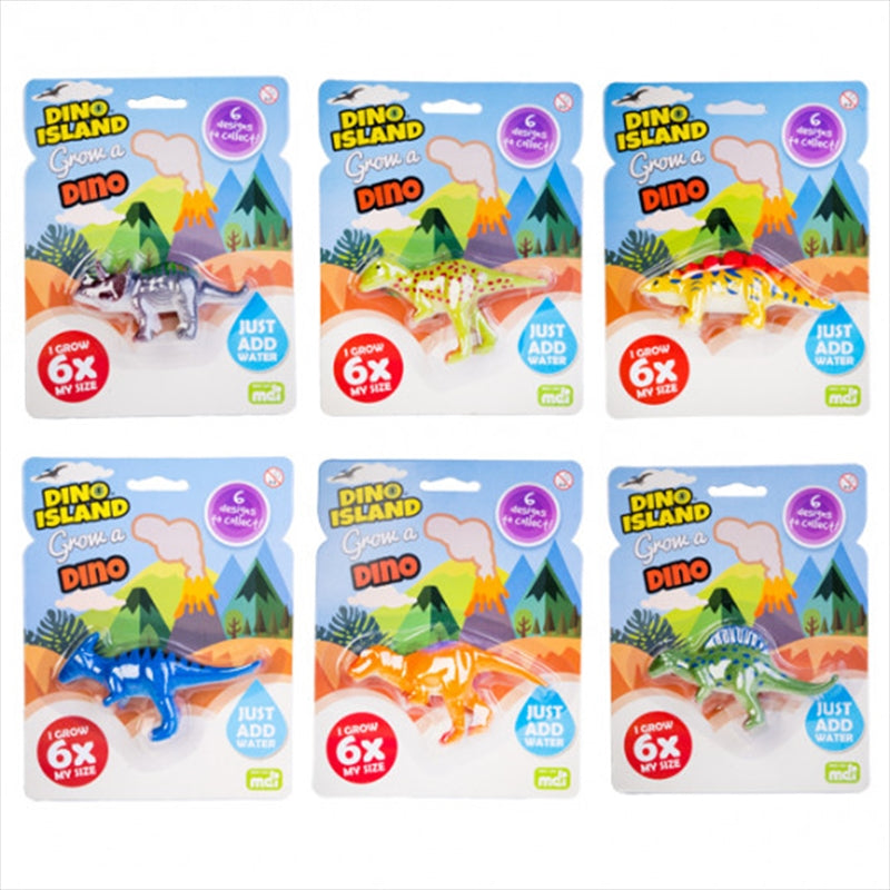 Grow Dino - Water-Activated Expanding Toy, 6 Designs Sent at Random - SuperSaverAU - view 1