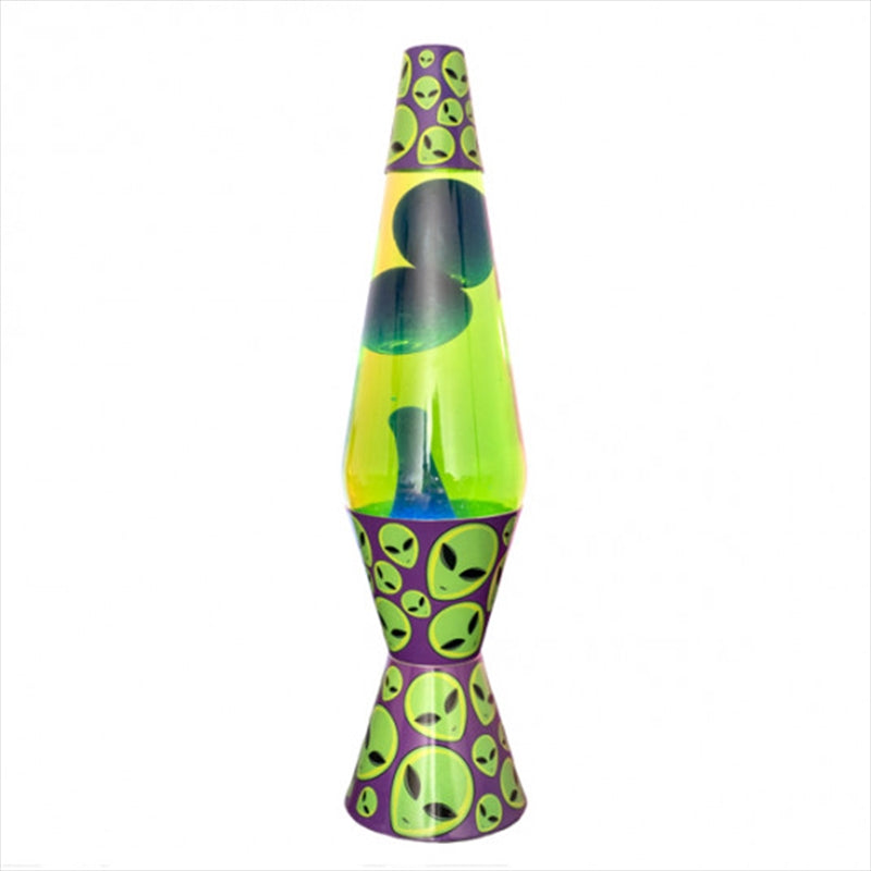 Alien Diamond Motion Lamp - Edgy Diamond-Shaped Design, Green Lava Effect - SuperSaverAU - view 1