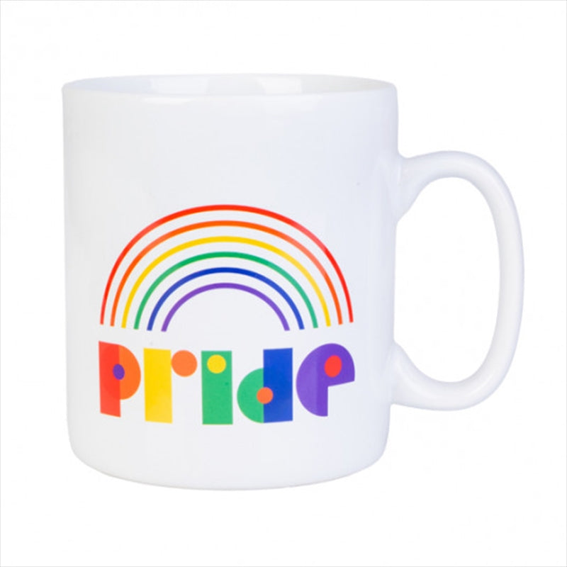 Rainbow Pride Giant Mug - 900 ml Ceramic Coffee Mug with Pride Motifs - SuperSaverAU - view 1