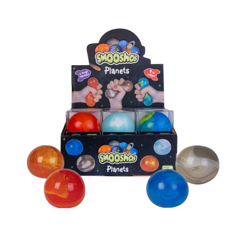 Smoosho Squishy Smoosho Ball - 8 Planet Designs, Perfect Palm Size - SuperSaverAU - view 1