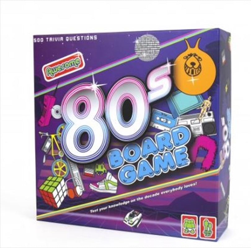 Awesome 80's Board Game - Fun Trivia Challenge for Nostalgic Players