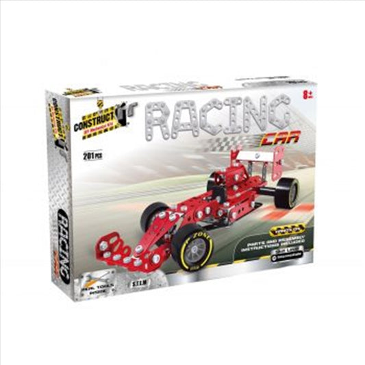 Construct It F1 Racing Car Building Set - 200+ Pieces, STEM Learning Fun