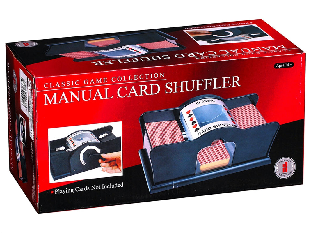 Card Shuffler for Family Fun - Manual, Compact Design