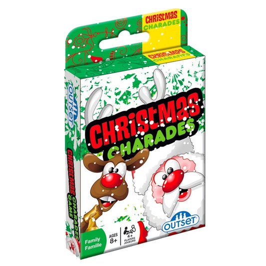 Christmas Charades Card Game - Travel Size Fun for Family Gatherings