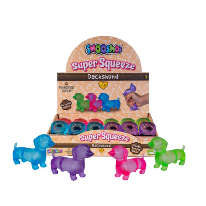 Smooshos Super Squeeze Dachshund Squishy Toy Slow-Rise Collectible