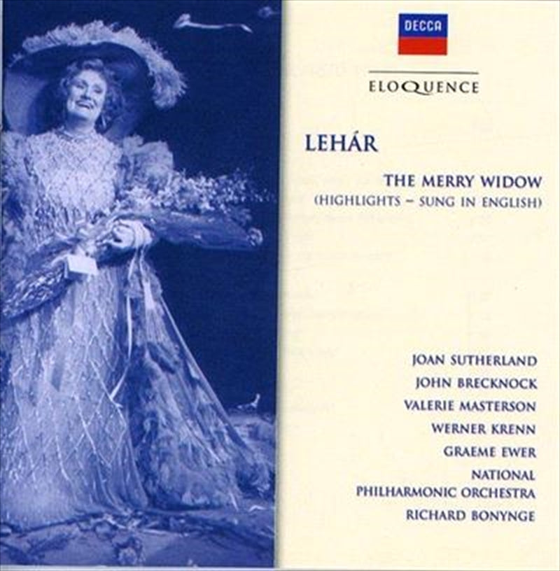 Franz Lehar Merry Widow English CD Album - Classical Music